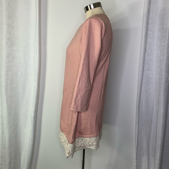 LOGO lounge handkerchief lace hem tunic - Picture 3 of 6